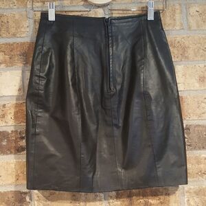 Byrnes & Baker | Leather Skirt